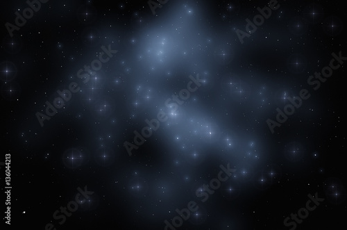 abstract space background with stars and nebula