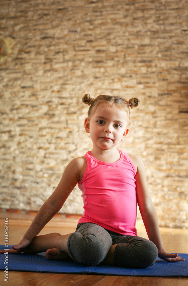 Little girl at home. Little girl at home.