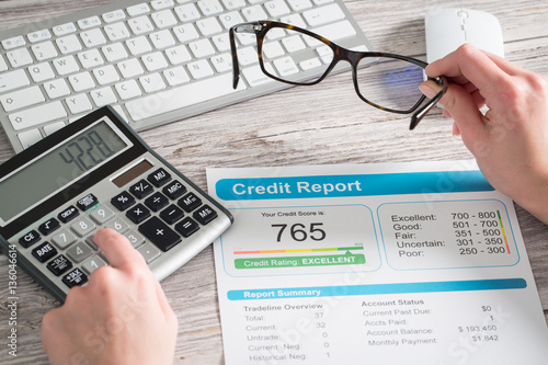 report credit score banking borrowing application risk form photo