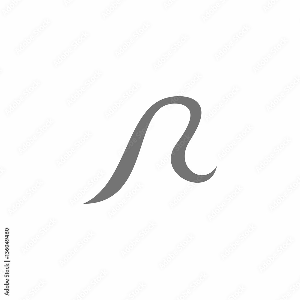 R Initial Logo Vector