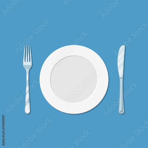plate knife and fork