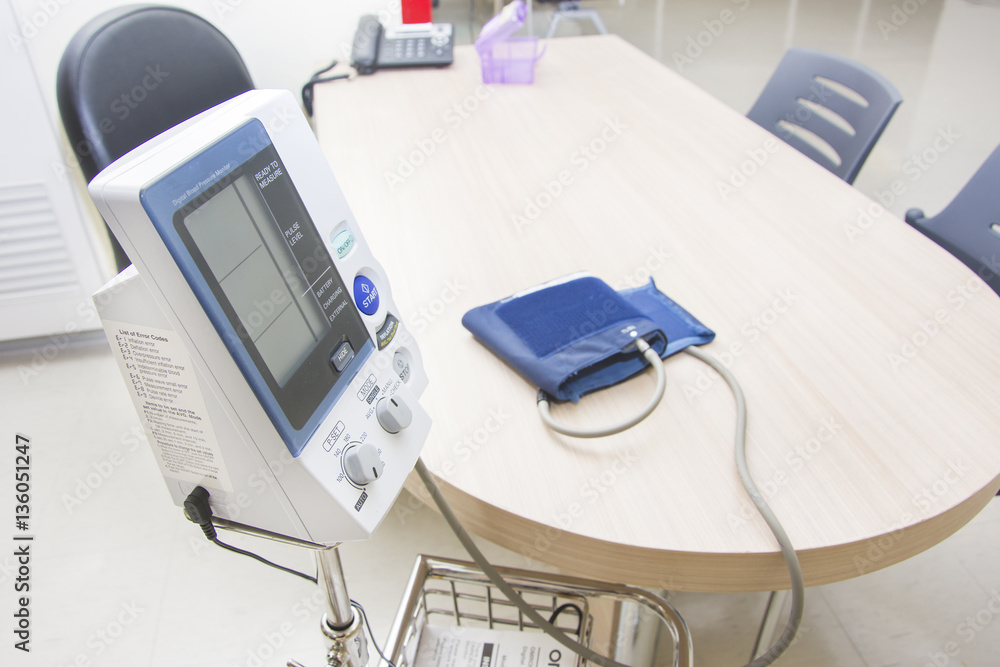 blood pressure monitor check up health and culf on desk blood pressure monitor check up health and culf on desk