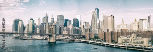 NEW YORK CITY - OCTOBER 22, 2015: Lower Manhattan skyline from M © jovannig
