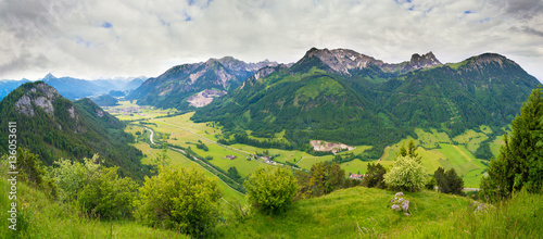 panorama of germany alps mountain © luchschenF