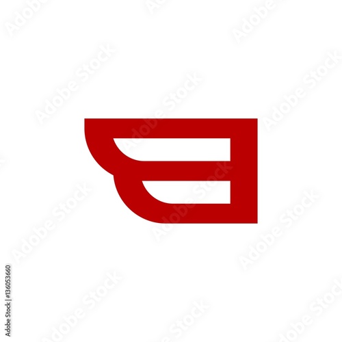B Wing Icon Logo Vector