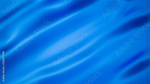 Blue drapery fabric flag. 3d illustration, 3d rendering.