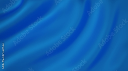 Blue drapery fabric flag. 3d illustration, 3d rendering.