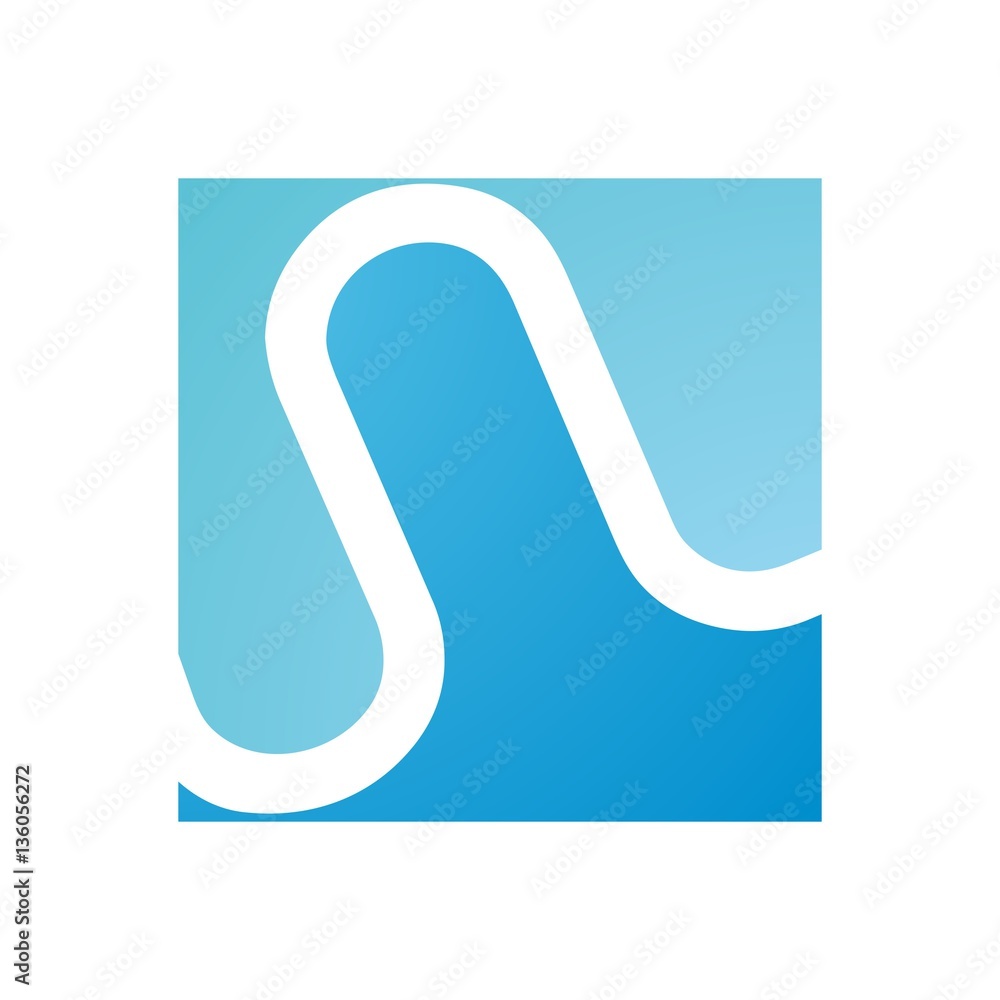 Abstract W Text on Square Logo Vector Abstract W Text on Square Logo Vector