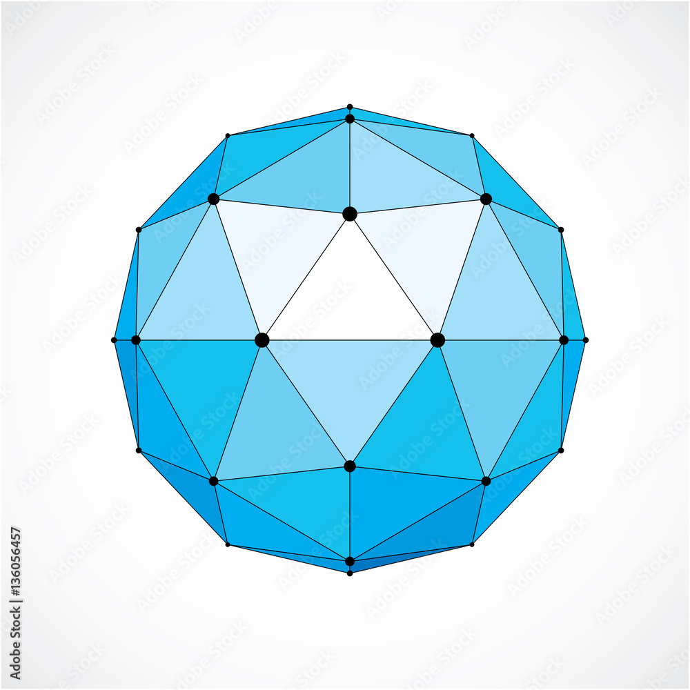 3d vector digital wireframe spherical object made using triangul 3d vector digital wireframe spherical object made using triangul