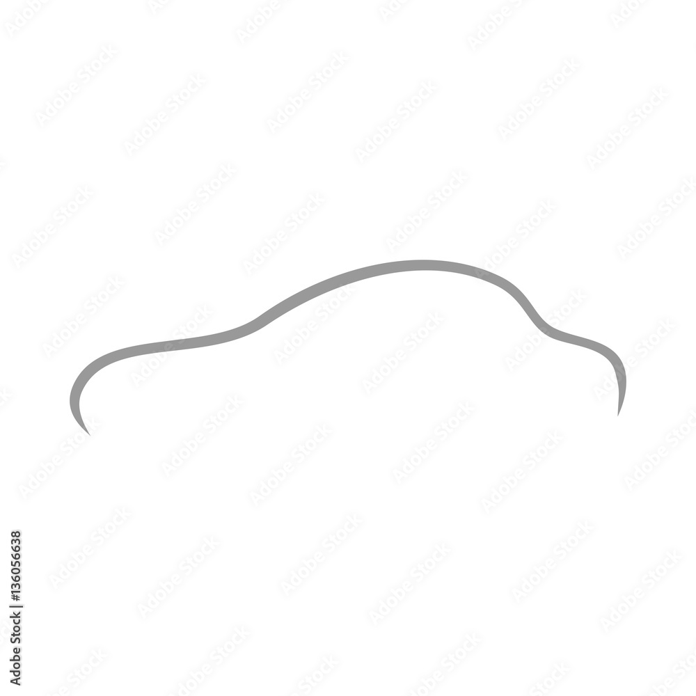 Simple Clean Car Icon Logo Vector