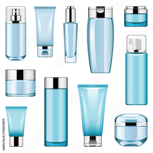Vector Cosmetic Packaging Icons Set 6