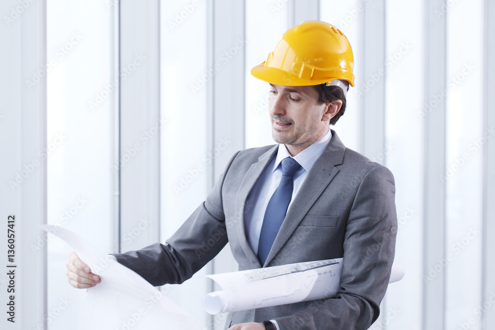 Architector in hardhat Architector in hardhat