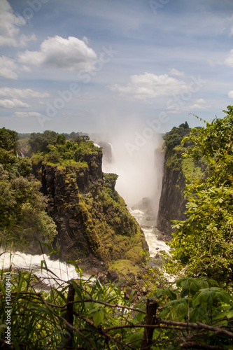 Canyon and Waterfall of Victoria Falls  Zimbabwe