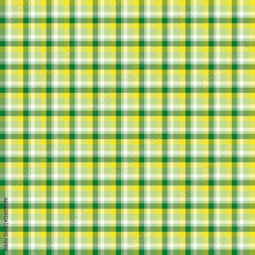 Scottish cell green, yellow, white seamless pattern, colorful background, english style.Geometric background