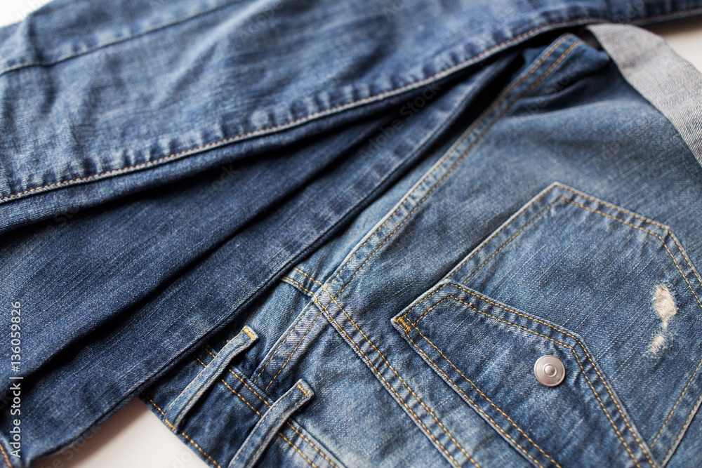 close up of denim pants or jeans with pocket close up of denim pants or jeans with pocket