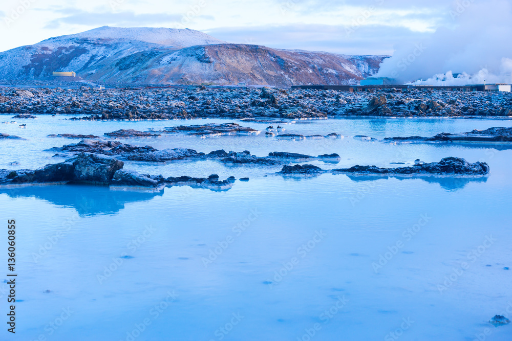 The Geothermal Power Station at the Blue lagoon Iceland