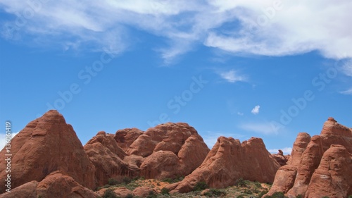 Sandstone Formation in Arches National Park, Utah