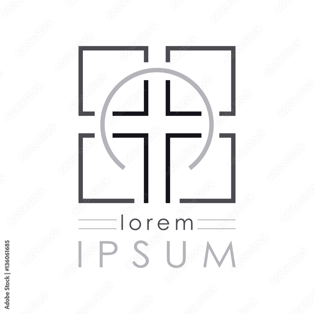 Cross Logo. Christian symbols Cross Logo. Christian symbols