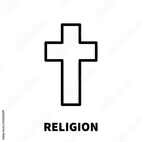 Religion icon or logo in modern line style. 