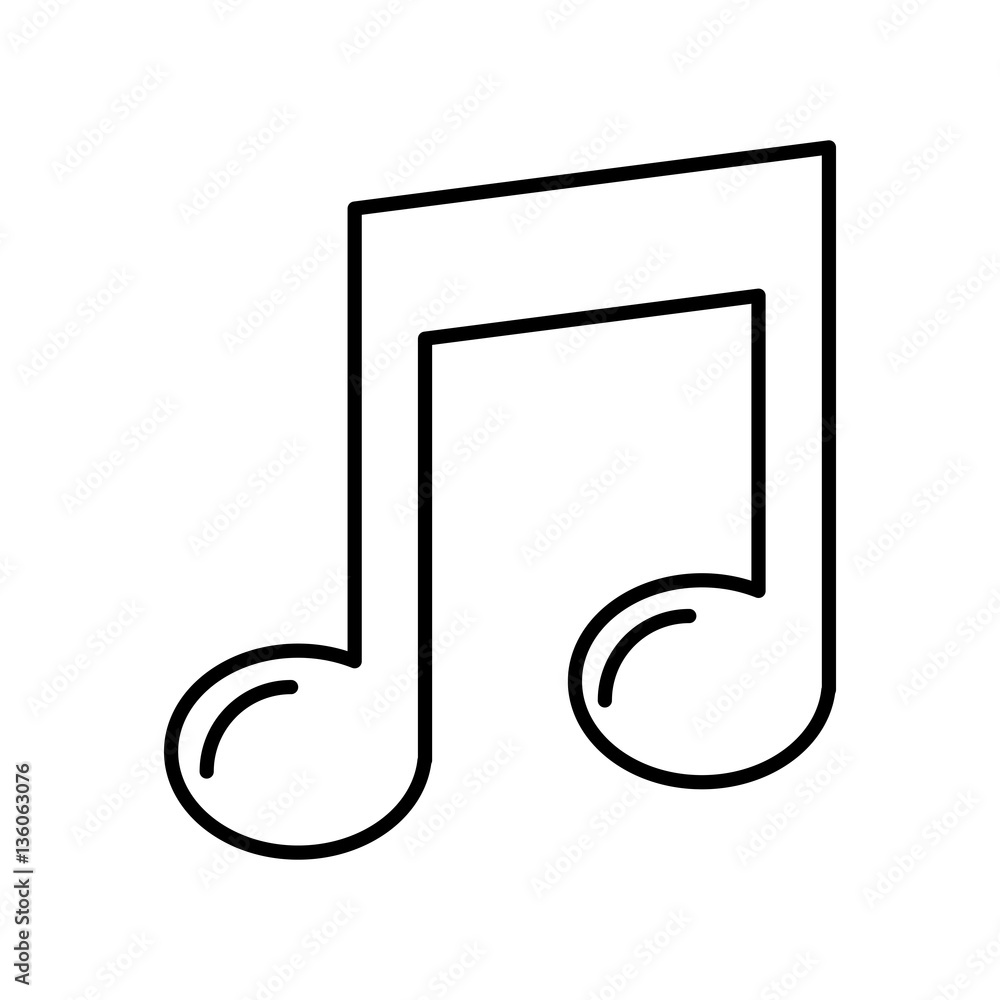 music note isolated icon vector illustration design music note isolated icon vector illustration design