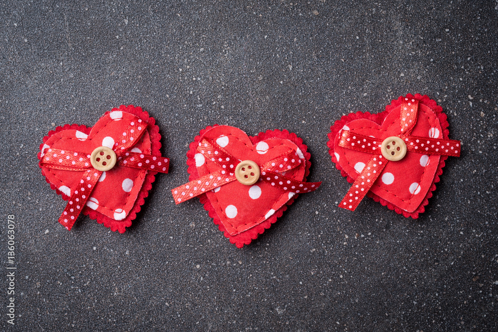 Valentines Day background. Top view Valentines Day background. Top view