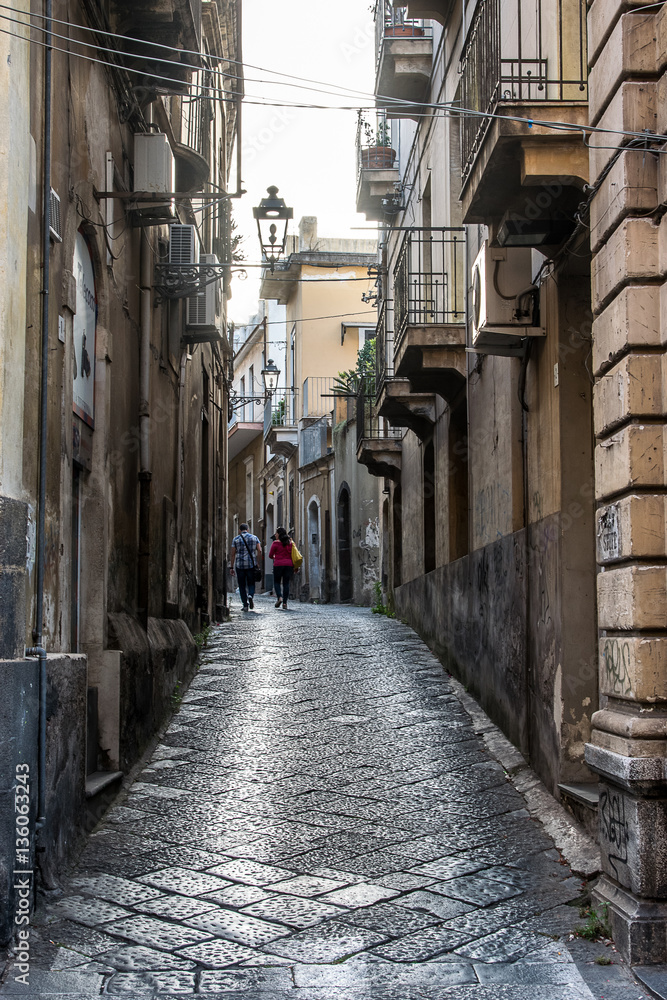 Fototapeta premium Acireale edifici storici