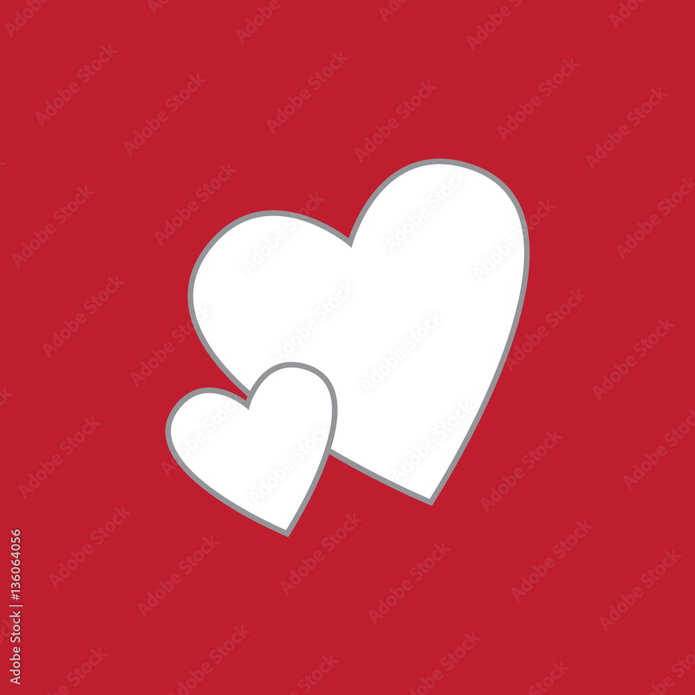 Valentine's day abstract background with cut paper hearts. Vector illustration. Valentine's day abstract background with cut paper hearts. Vector illustration.
