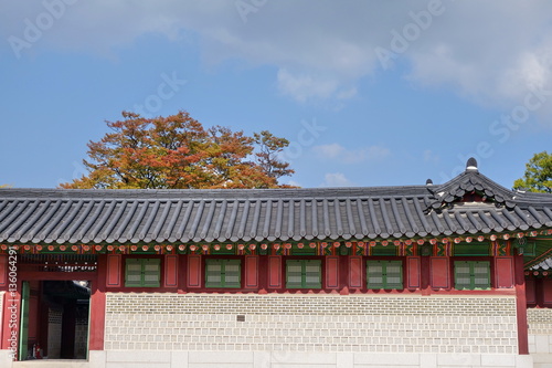 Architecture in changdeokgung palace ,Seoul, South korea 