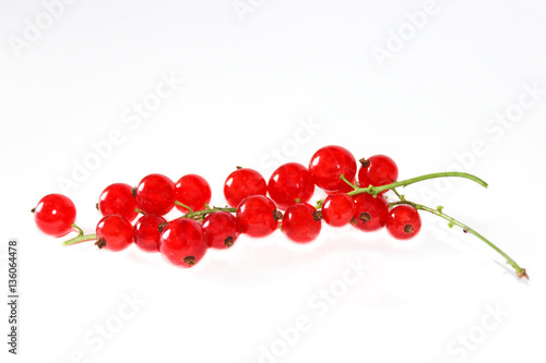 Red Currant isolated on white