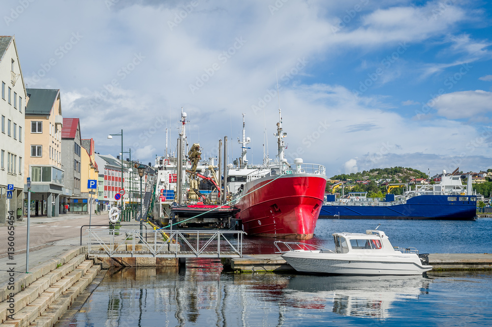 Kristiansund harbor, Norway.