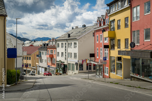 Kristiansund streets, Norway. © AlexanderNikiforov