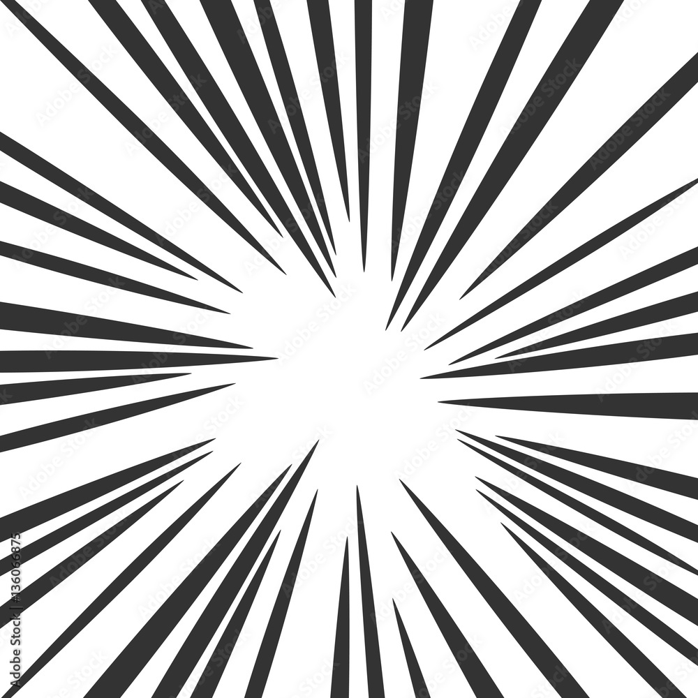 Obraz premium Comic speed radial background