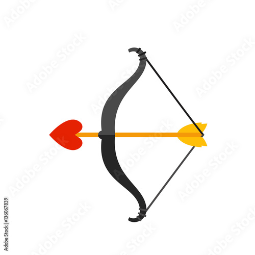 Arrow with heart in bow icon