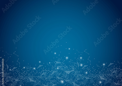 Abstract polygonal space low poly background