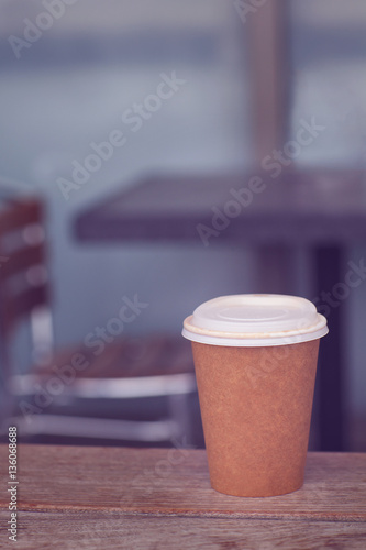 coffee cup in cafe