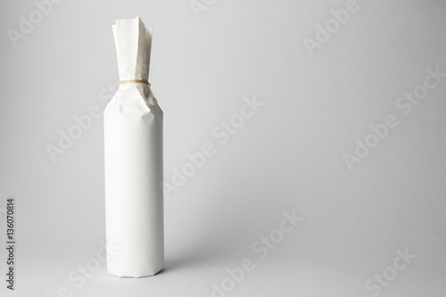 Wine bottle on background - Mock-up