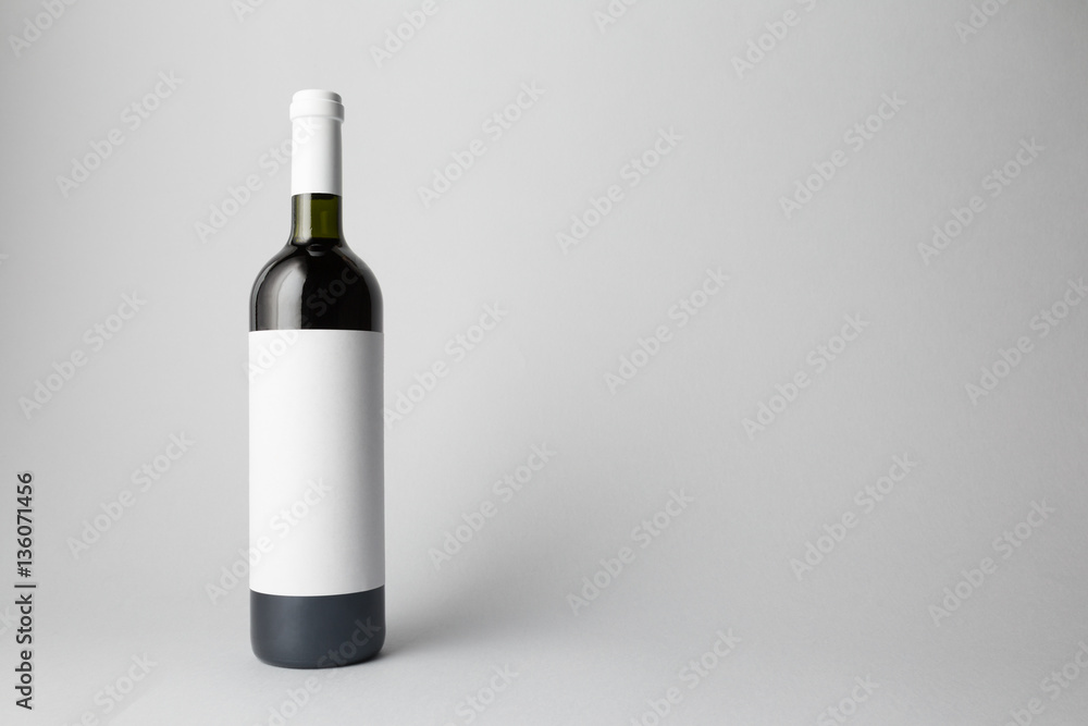 Wine bottle on background - Mock-up Wine bottle on background - Mock-up