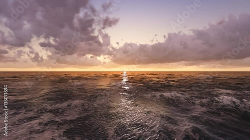 High quality Looping animation of ocean waves from underwater with floating plancton. Light rays shining through. Great popular marine BackgroundStock video photo