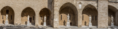 Roman statues at the Palace of the Grand Master in Rhodes, Greece © Rex Wholster