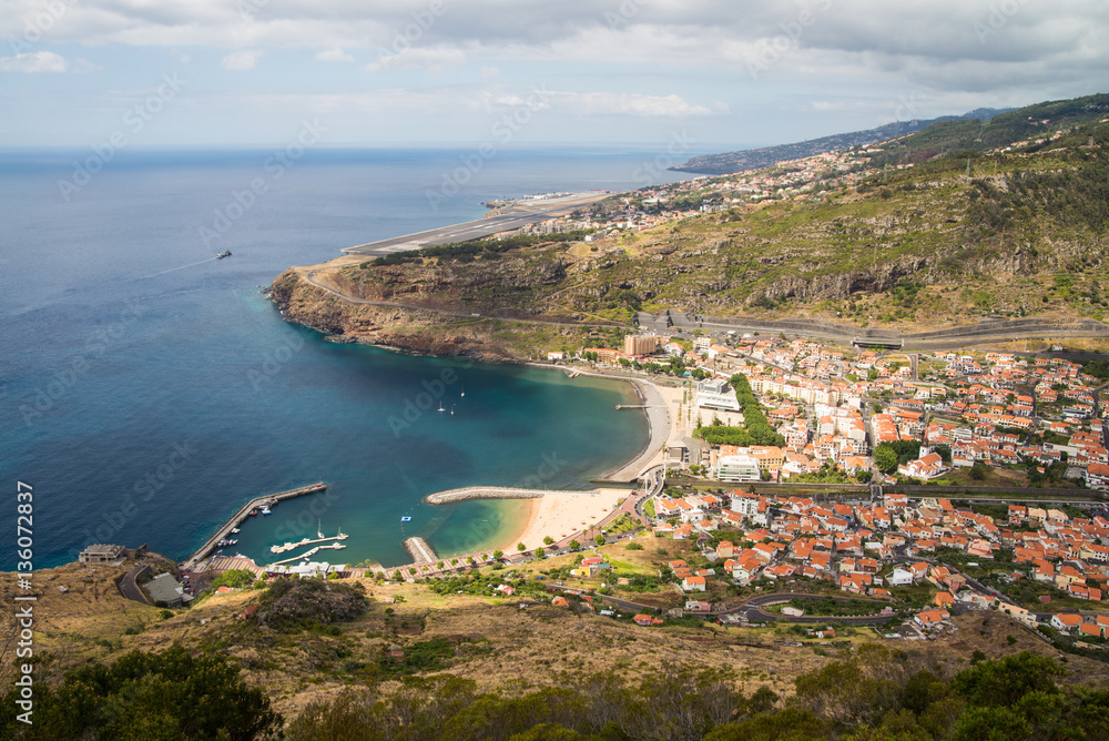 Scenic coastal landscape of Madeira island