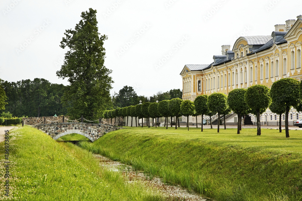 Rundale Palace near Pilsrundale. Latvia