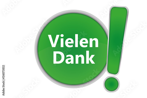 grüner Button - Vielen Dank