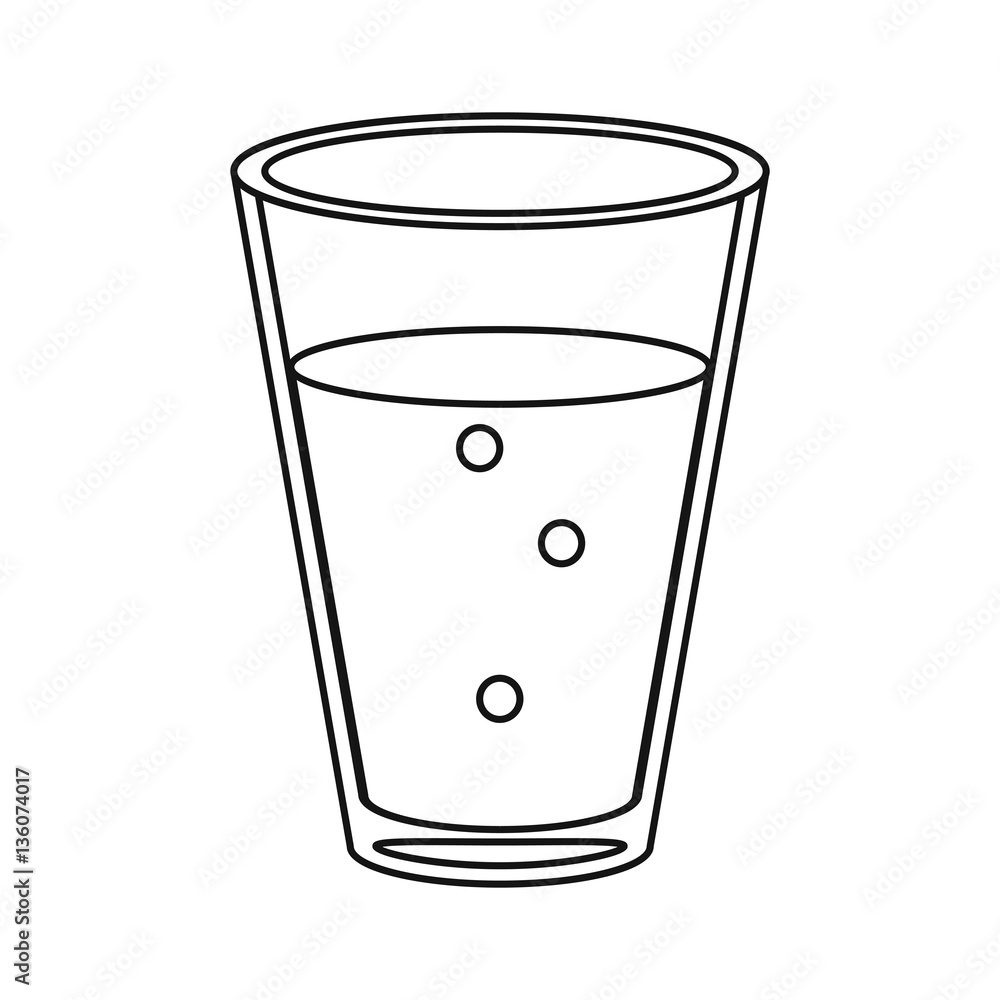 cup glass coffee caffeine drink thin line vector illustration eps 10 cup glass coffee caffeine drink thin line vector illustration eps 10