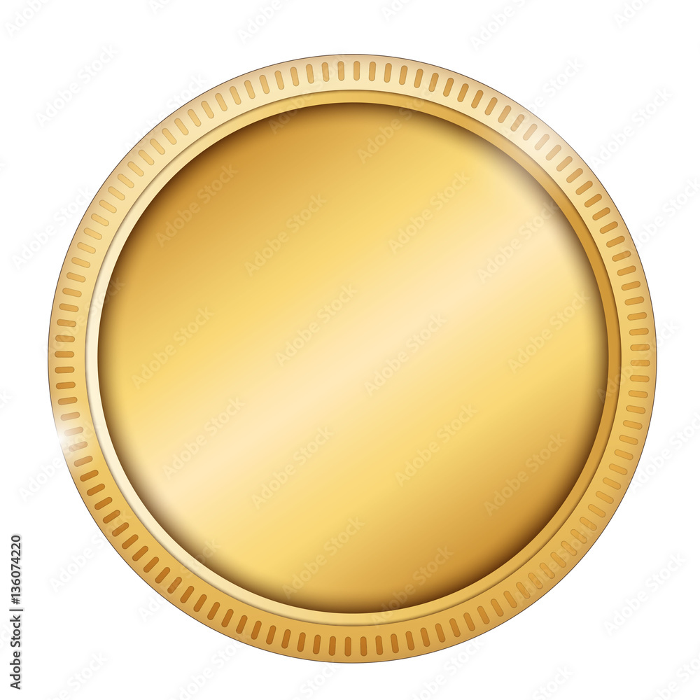 Gold Coin isolated on white background Gold Coin isolated on white background