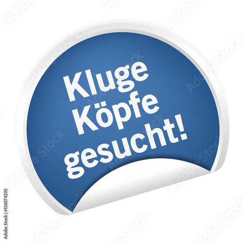 Sticker - Kluge Köpfe gesucht