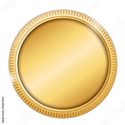 Gold Coin isolated on white background