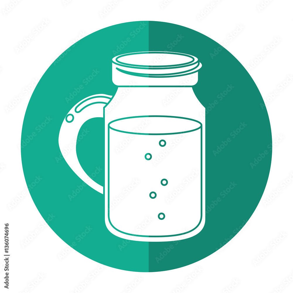 glass jar drink tasty drink bubble with cap - round icon vector illustration eps 10 glass jar drink tasty drink bubble with cap - round icon vector illustration eps 10