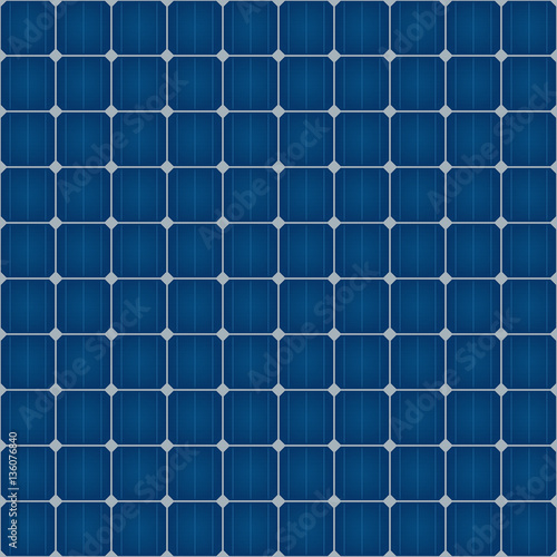 Solar Cells Seamless Pattern For Roof Solar Power Panel Design.