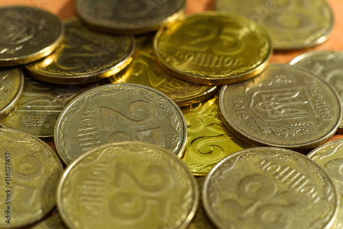 Ukraine Coins in denominations of 25 cents