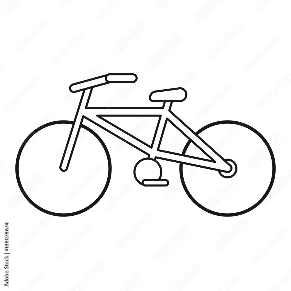 bicycle transport ecology thin line vector illustration eps 10 bicycle transport ecology thin line vector illustration eps 10